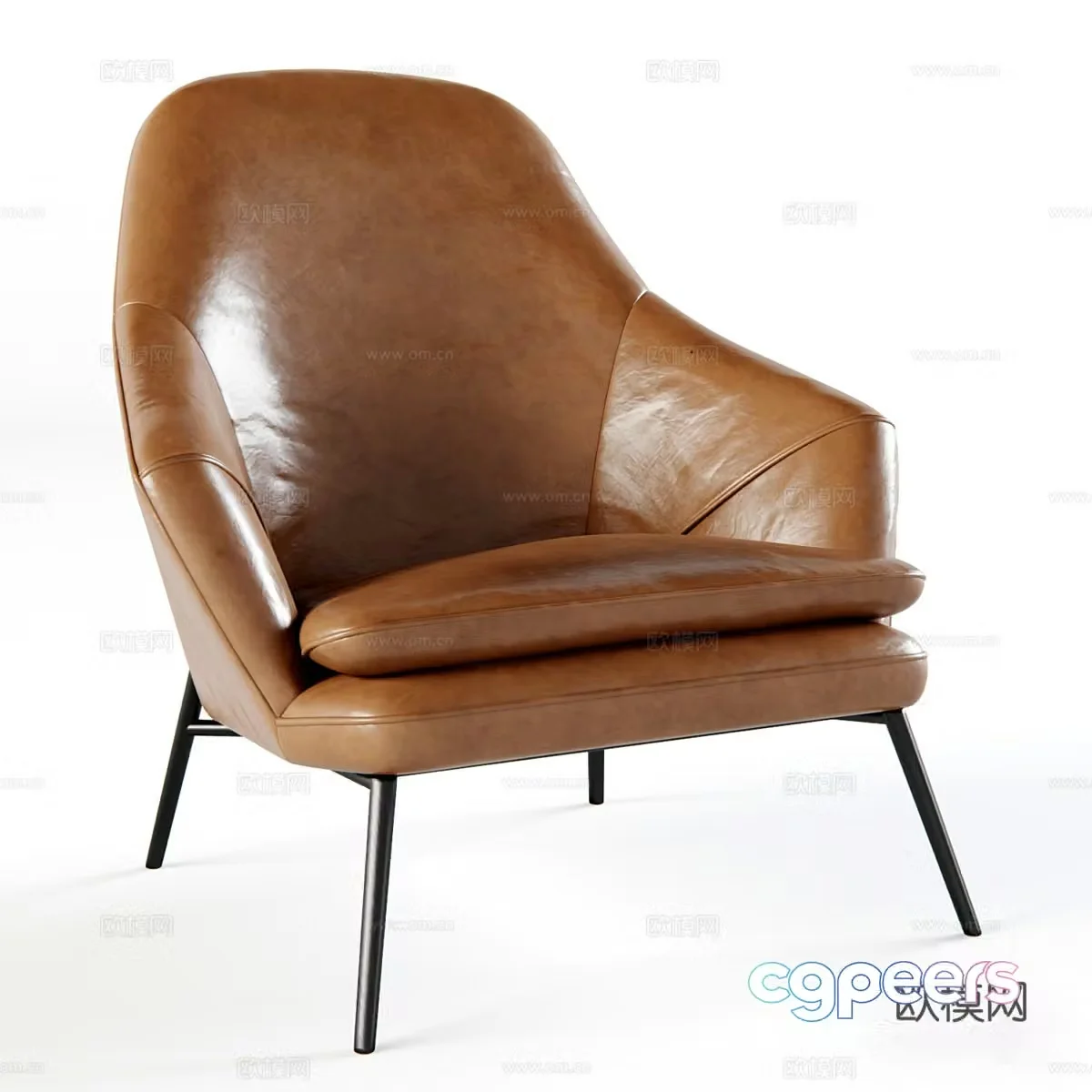 Leisure chair modern leisure chair single sofa sofa 3d model