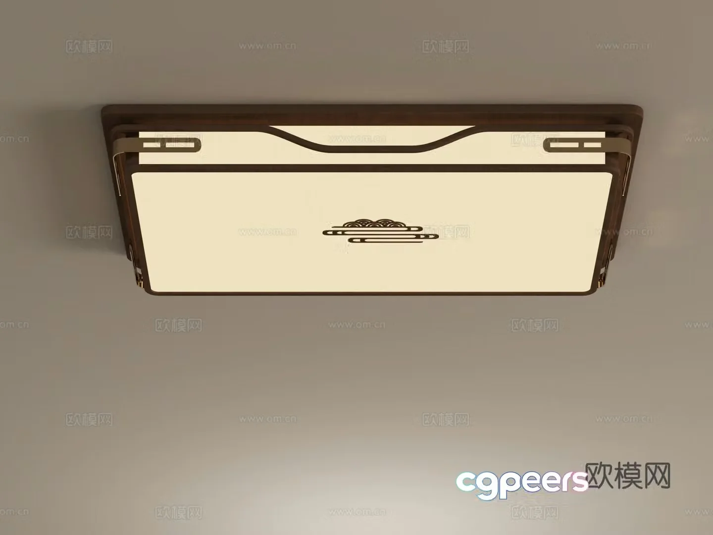 07 Ceiling Light New Chinese Ceiling Light 3D Model