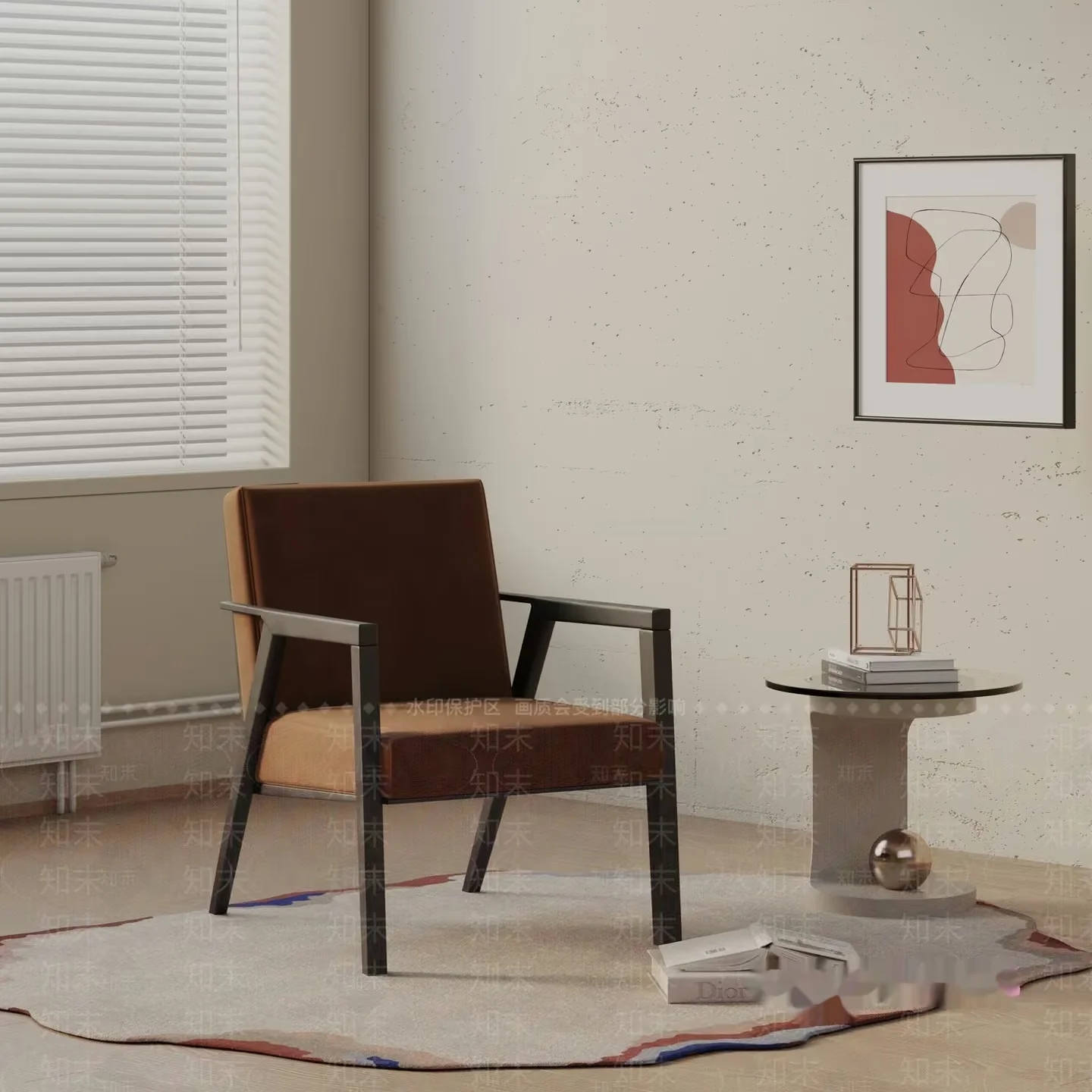Modern Living Room 3D Model – 19114 – VRAY Render