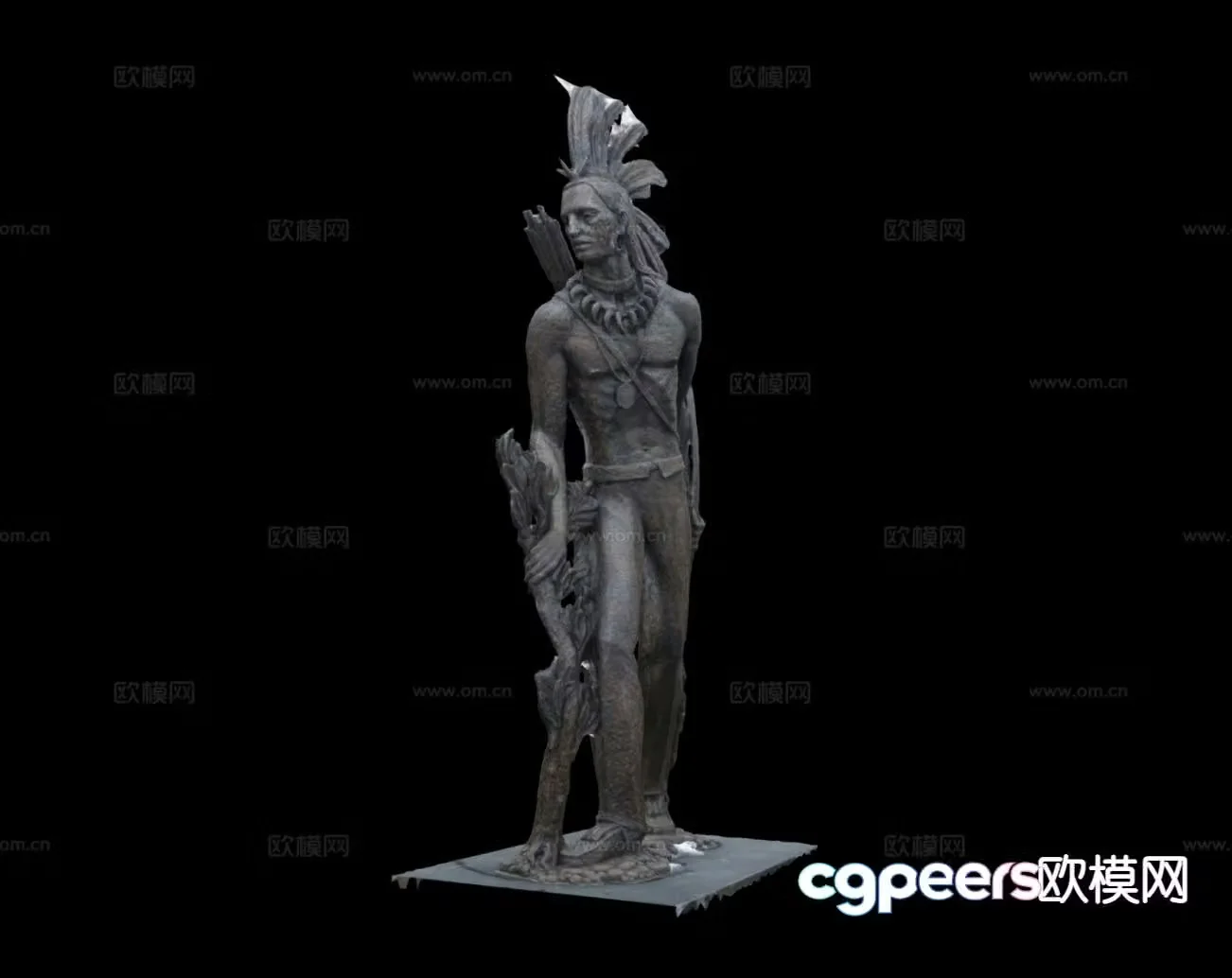 Indian native sculpture 3d model