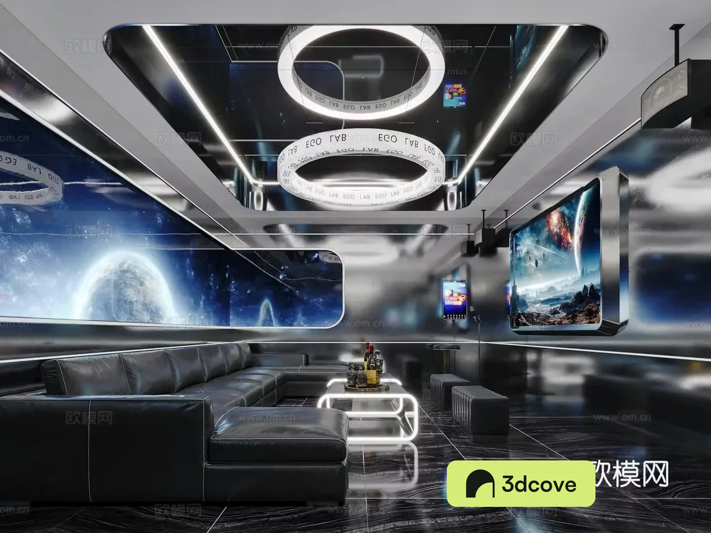 Modern technology-sensing KTV private room