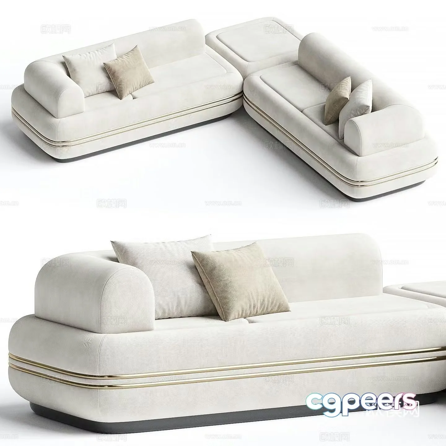 Corner sofa 3d model