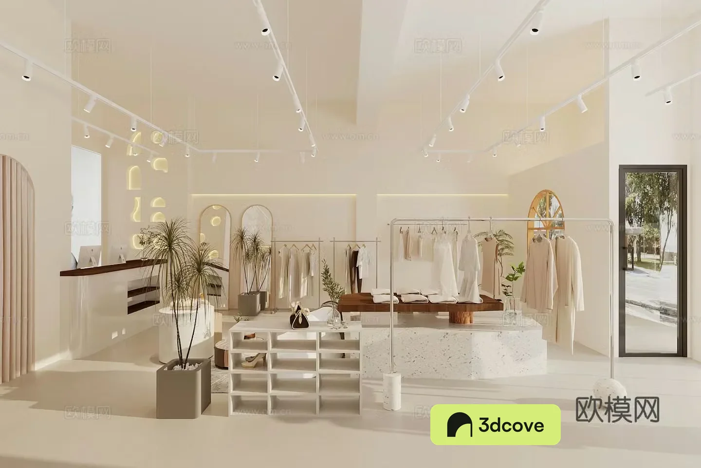 Modern clothing store