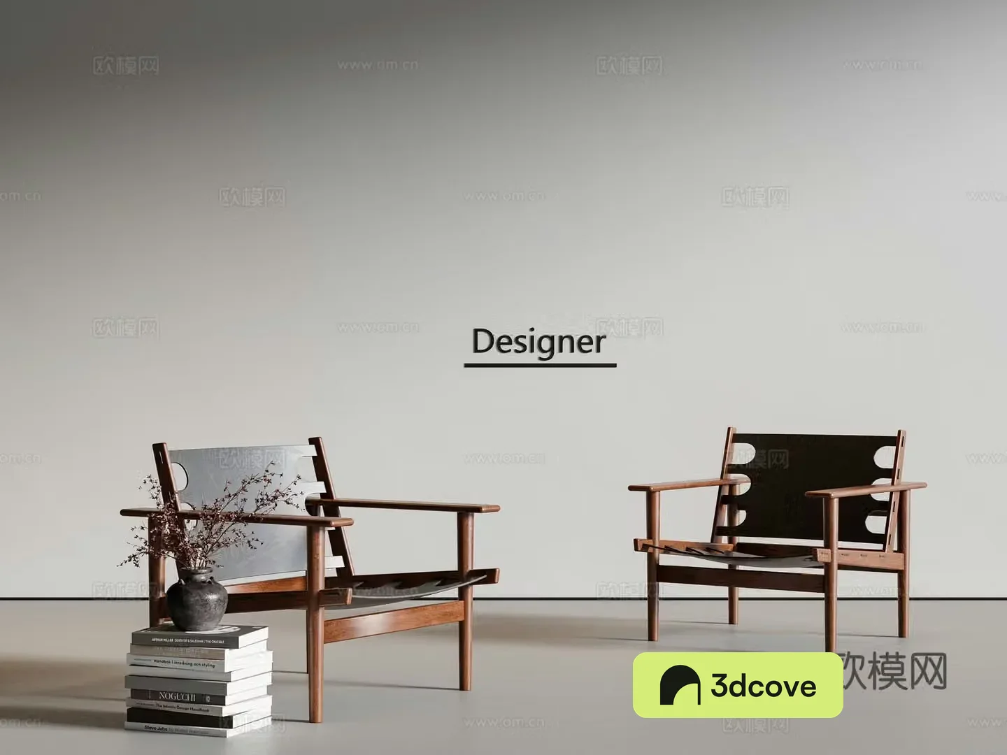 Medium style leisure chair sofa chair 3d model