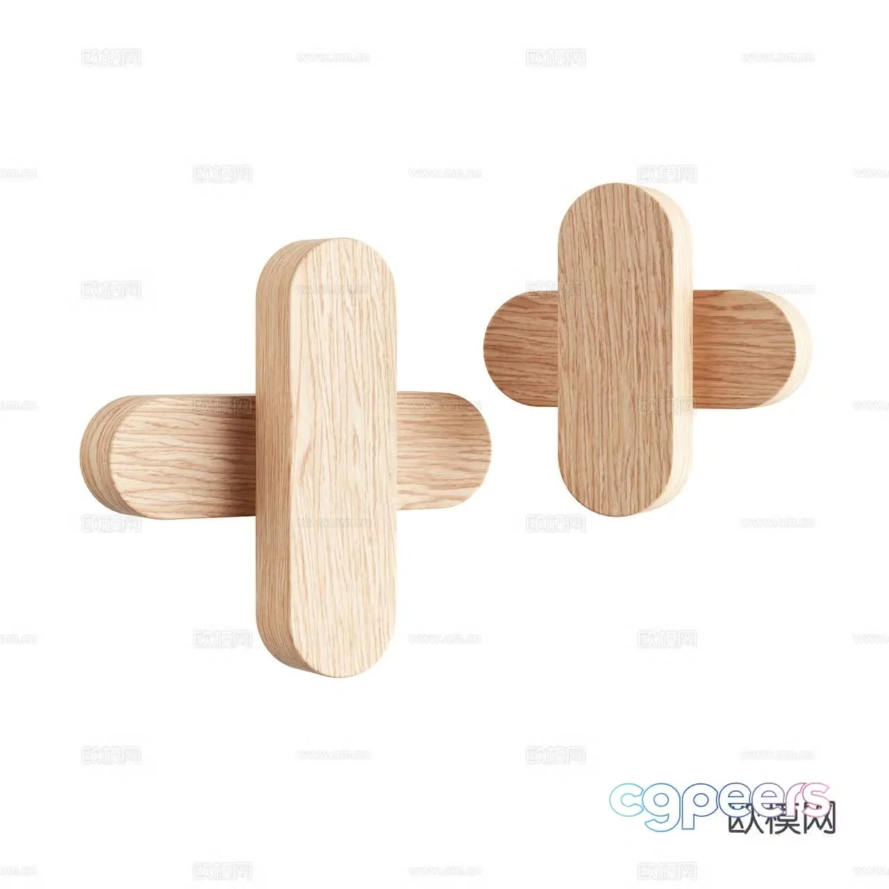 Porventura Nordic coat hook wall decoration 3d model