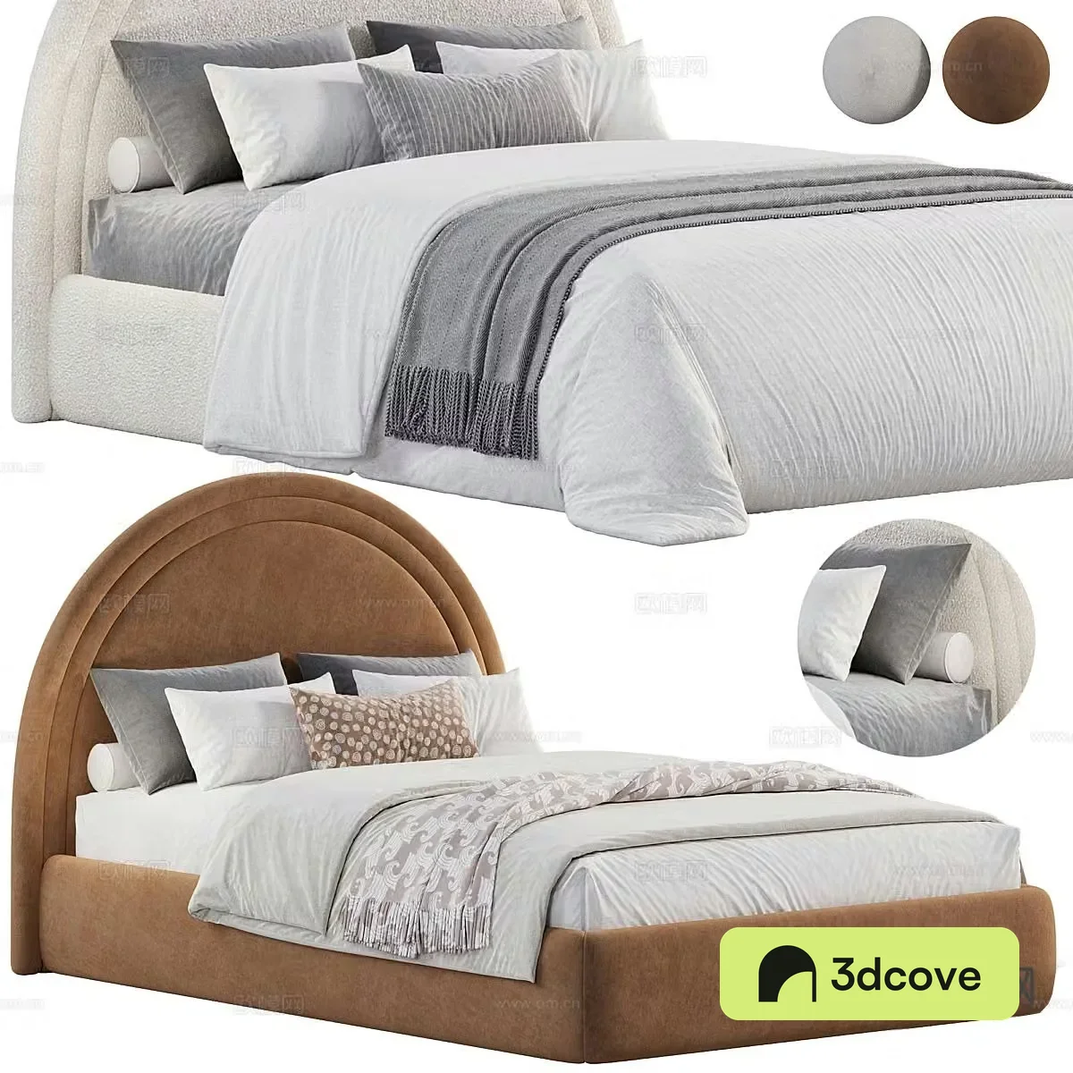 Modern double bed
