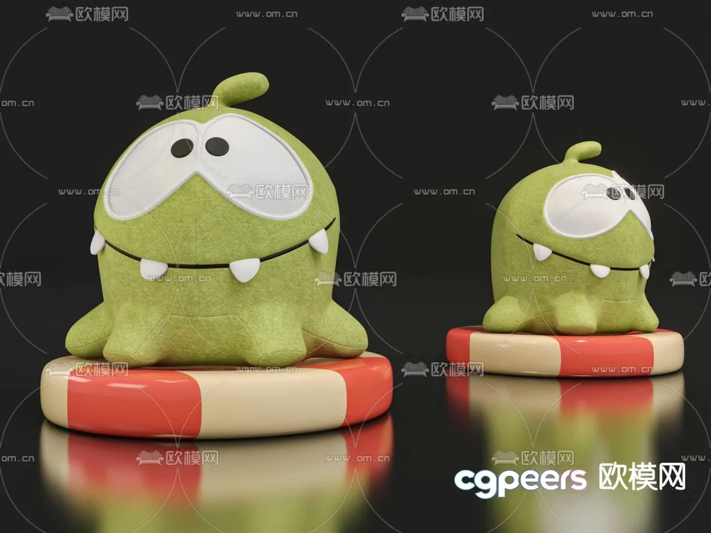 Modern alien toy doll 3d model