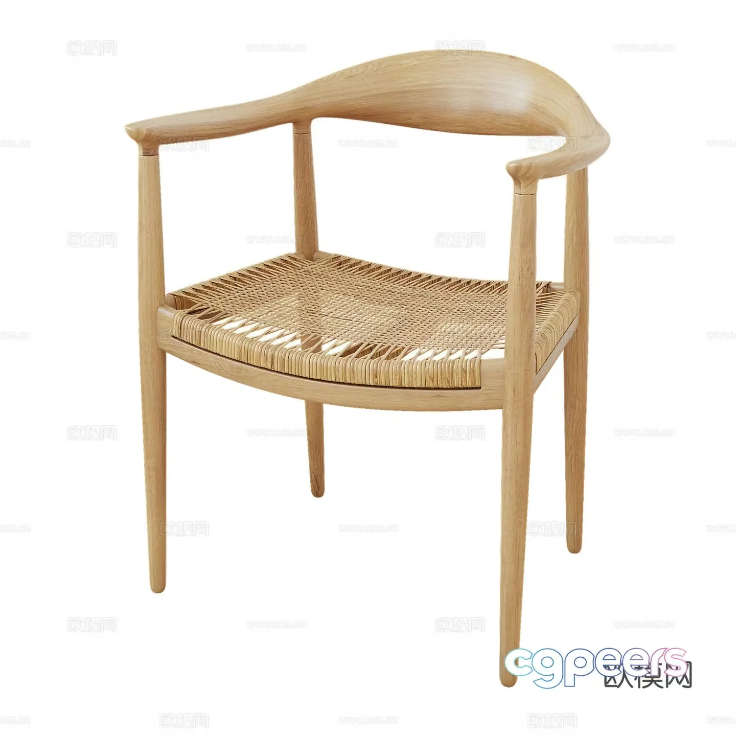 New Chinese casual chair 3D model