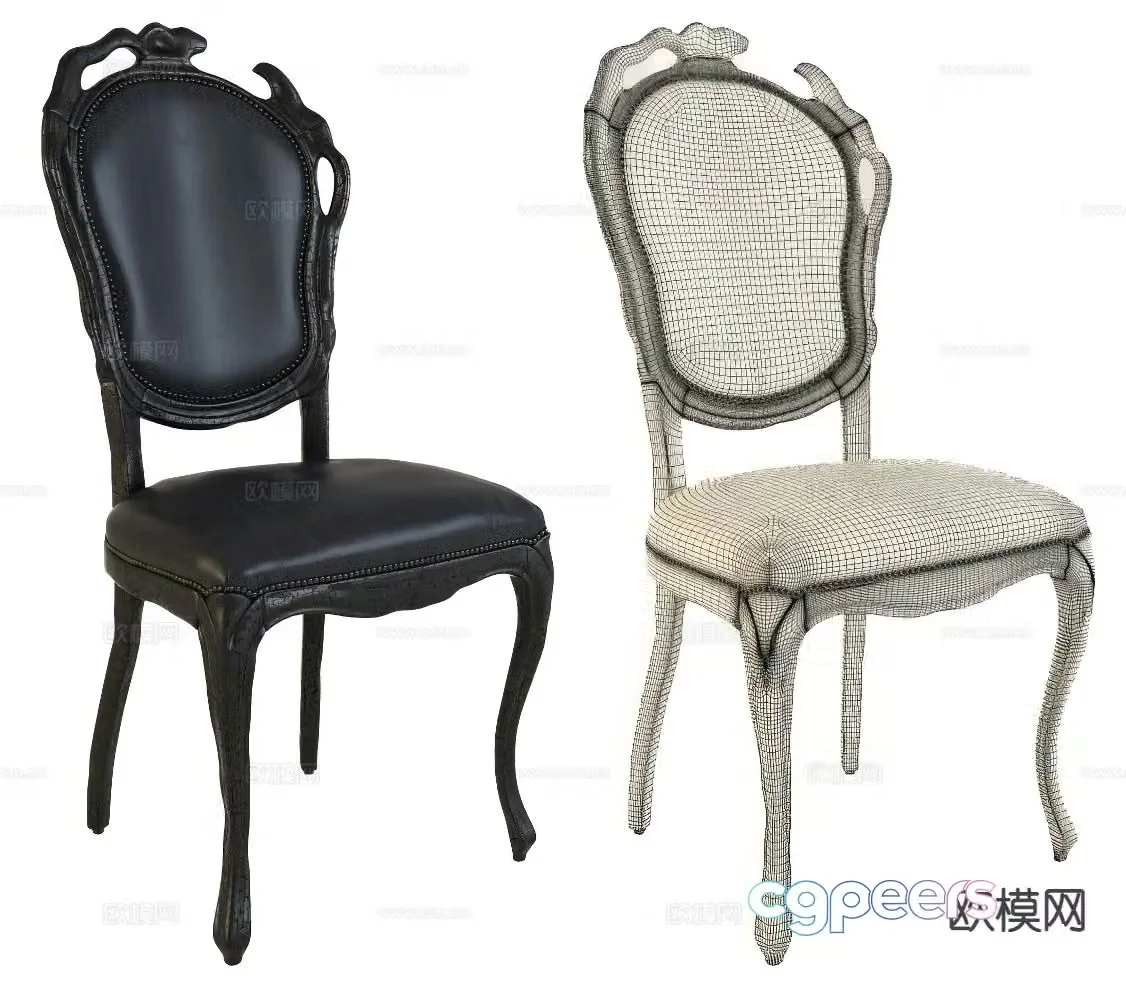 Moooi chair dining chair single chair 3d model