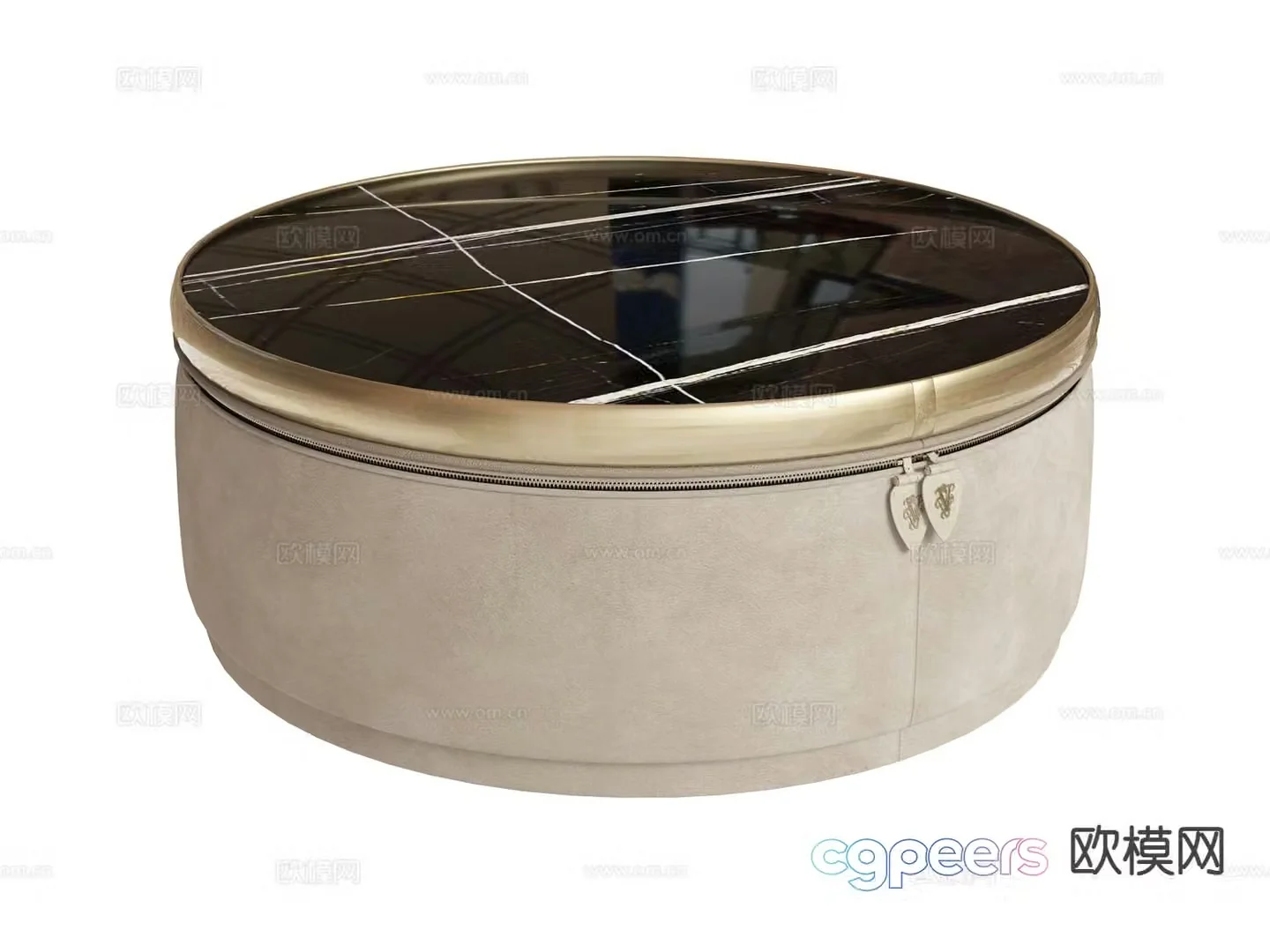 visionnaire round coffee table 3d model