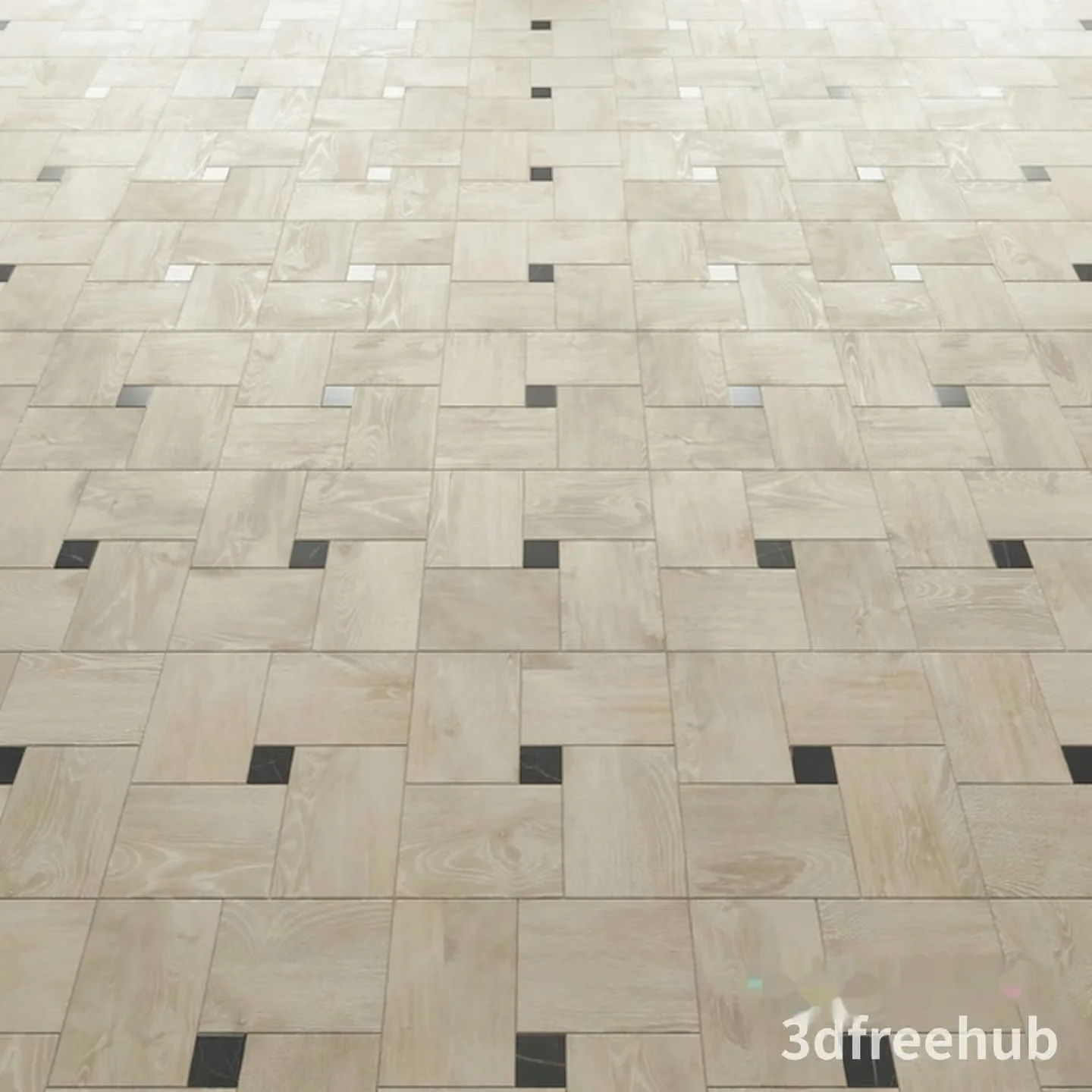 Light-Colored Wood Floor 3D Model – 20540 – VRAY Render