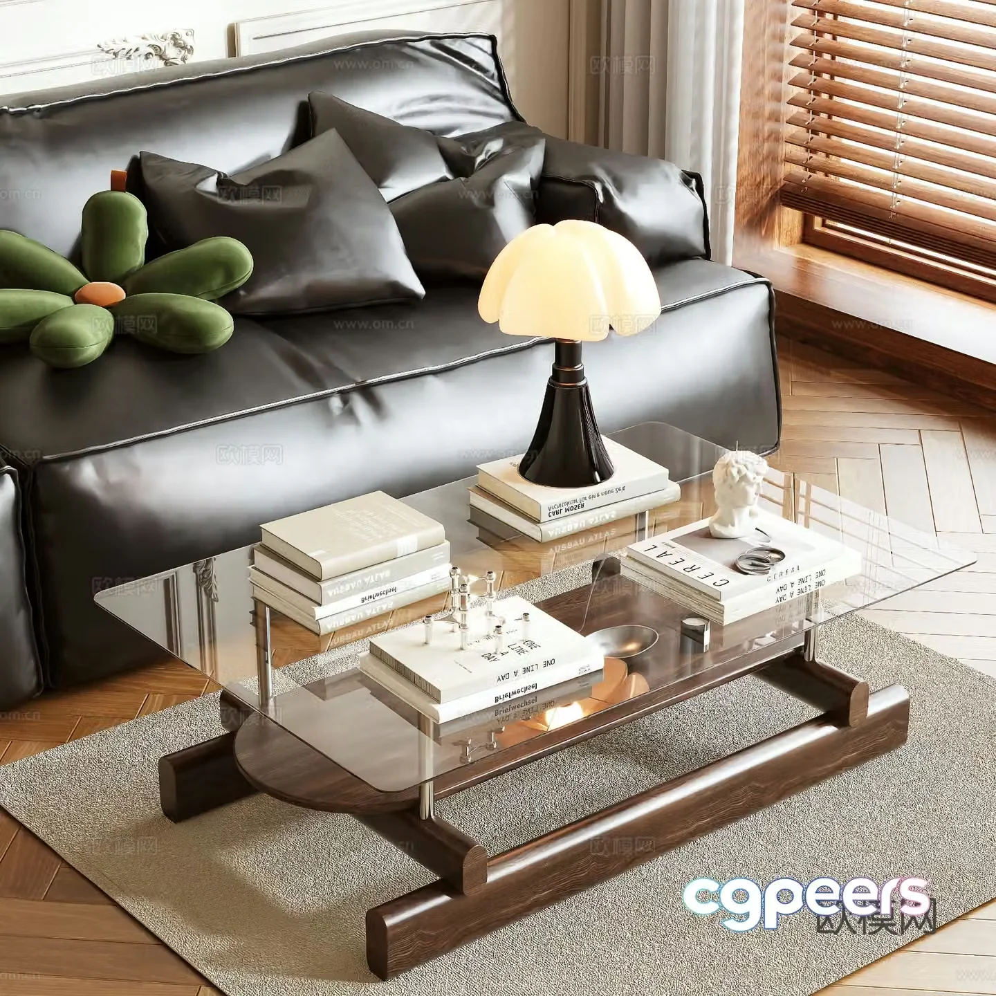 Medieval style coffee table 3D model