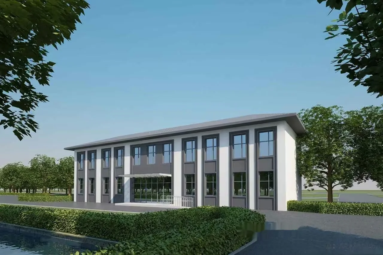 A Modern Office Building 3D Model – 5393 – VRAY Render