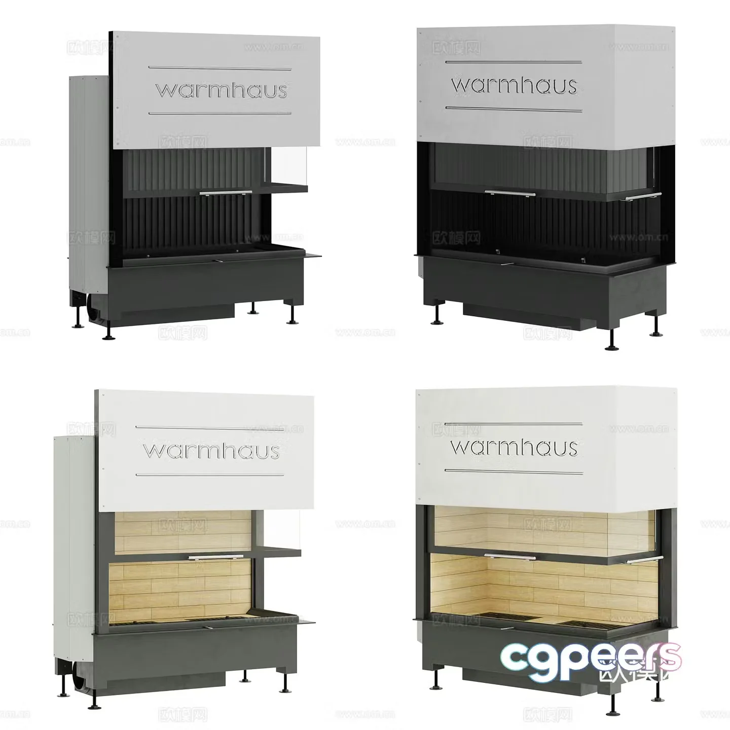 Kitchen fireplace 3d model