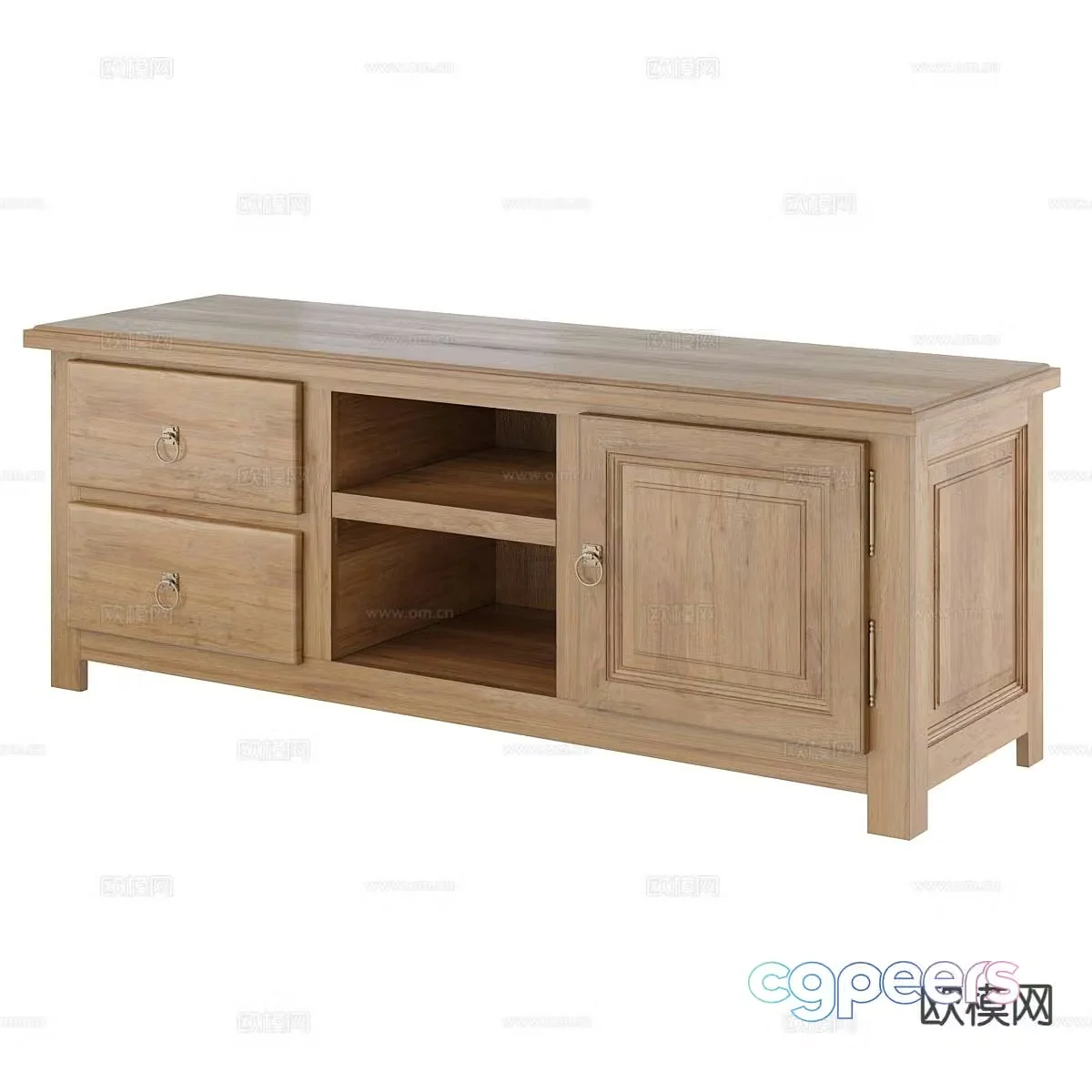 Nordic simple TV cabinet 3D model