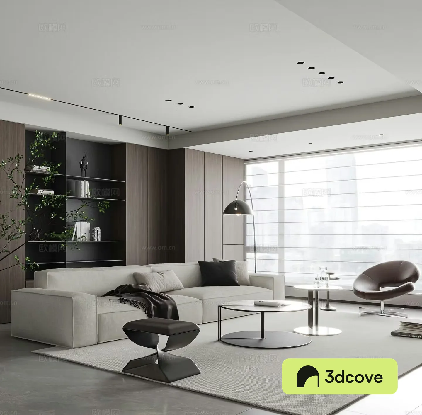 Modern living room Modern sofa combination