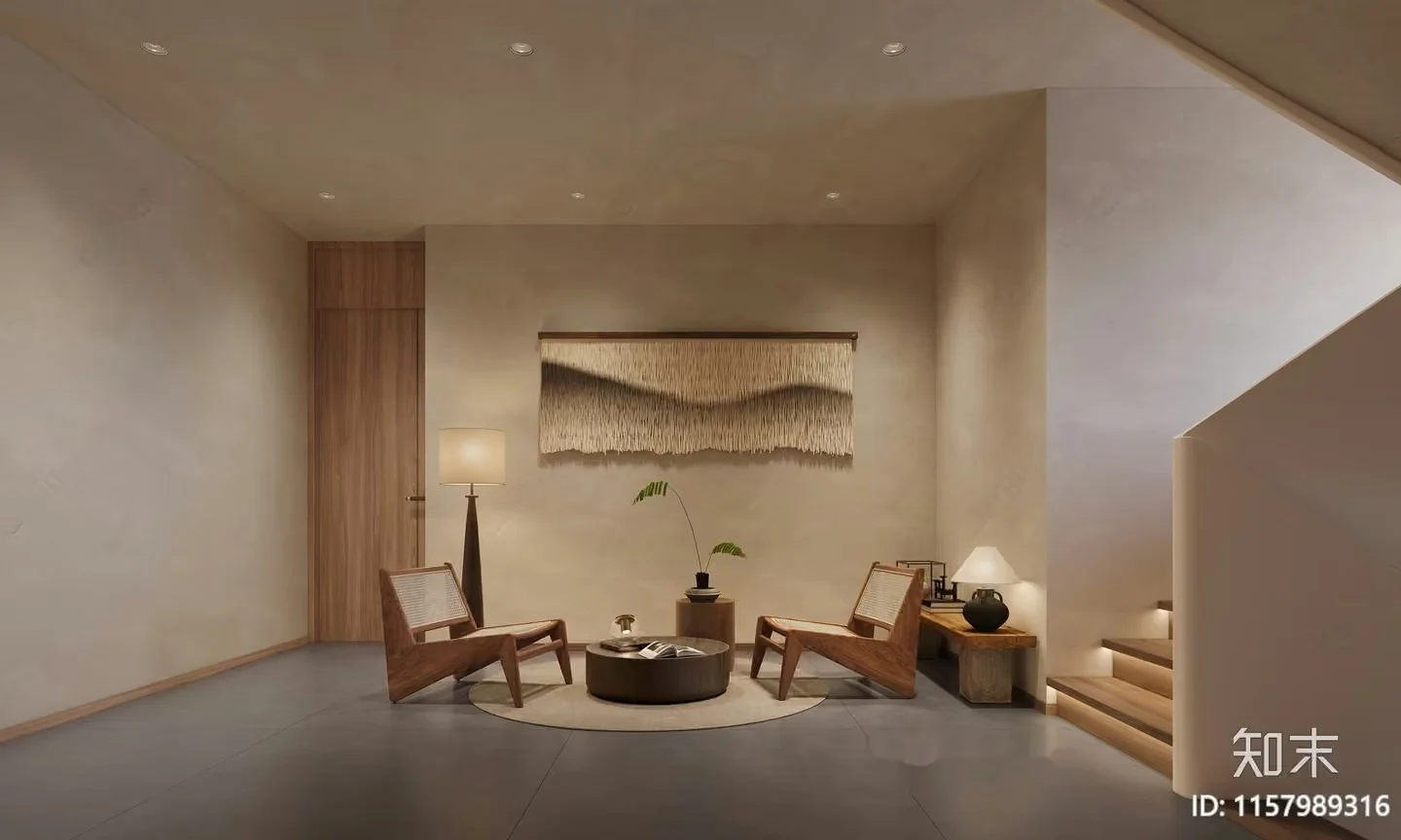 Cozy Living Room 3D Model – 12448 – VRAY Render