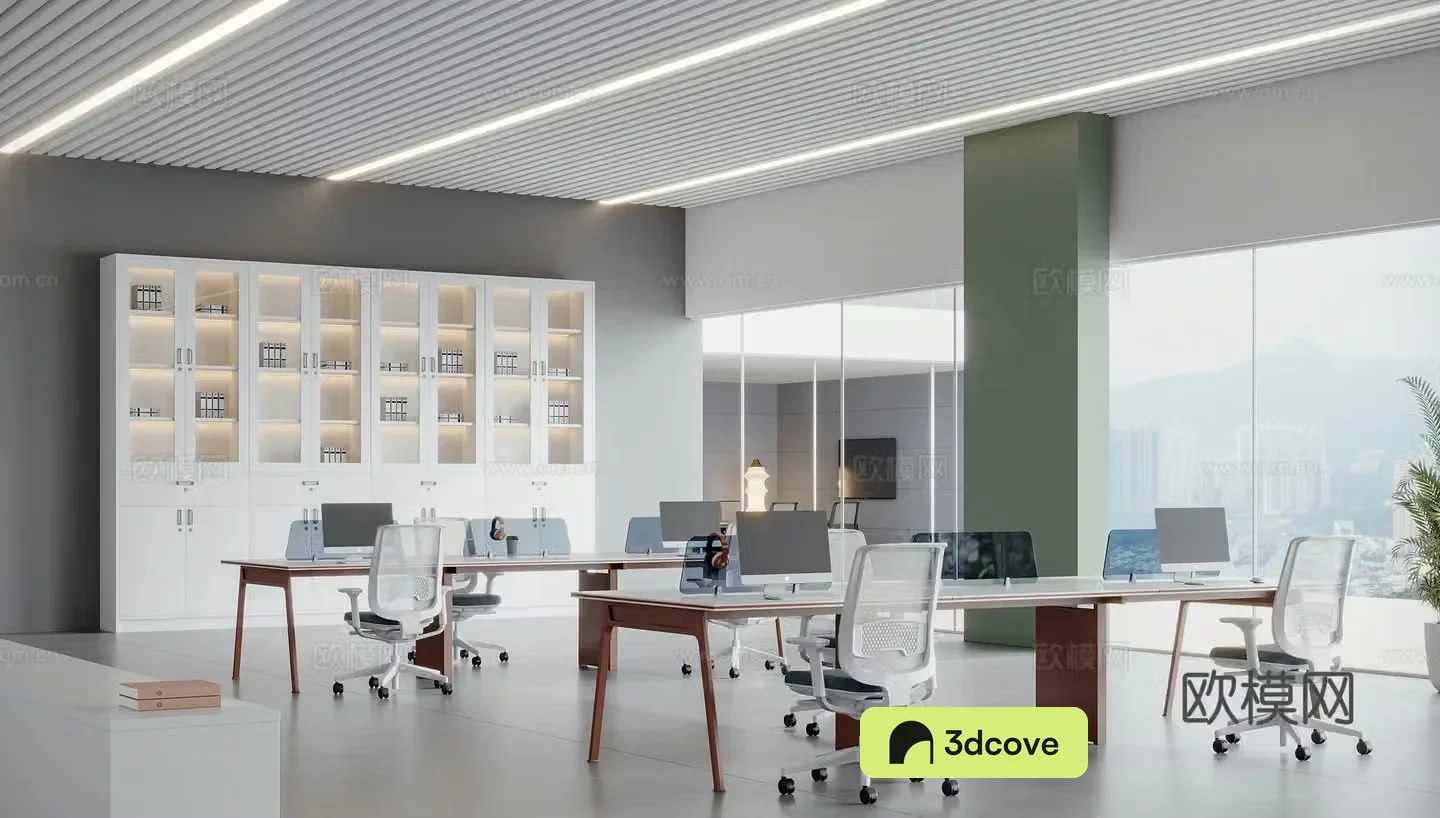 Modern open office area