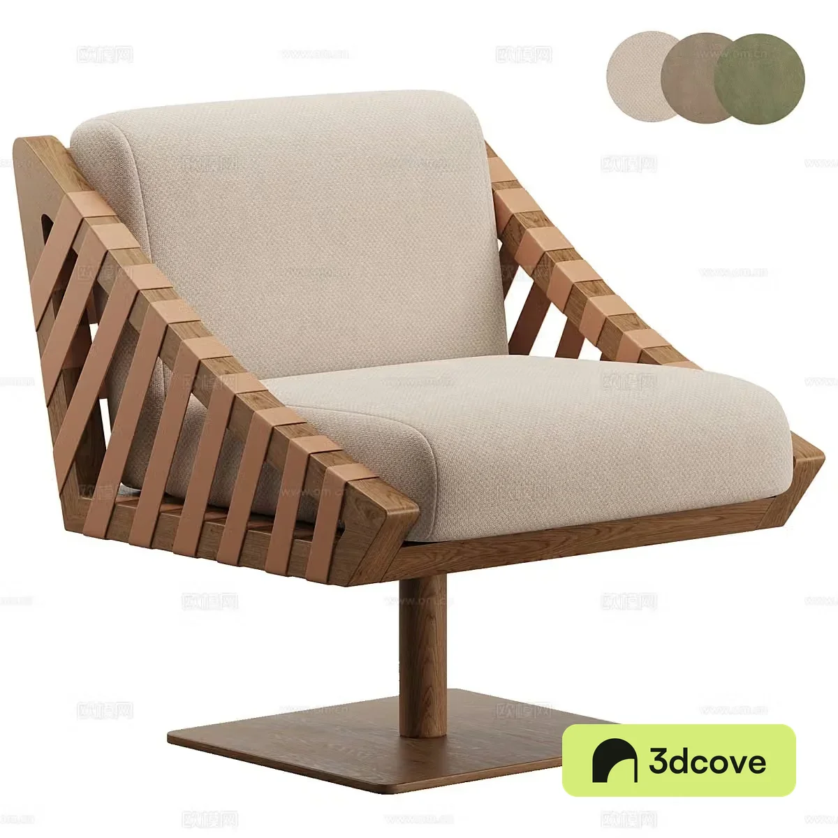 New Chinese style Poltrona Girona leisure chair
