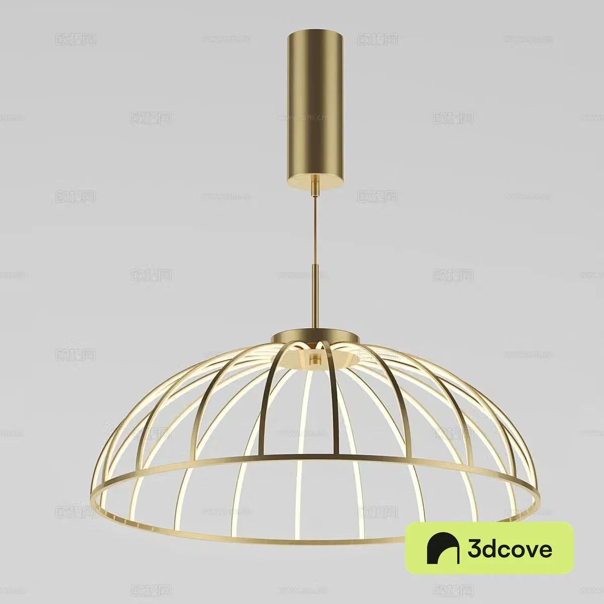 Light luxury skeleton chandelier