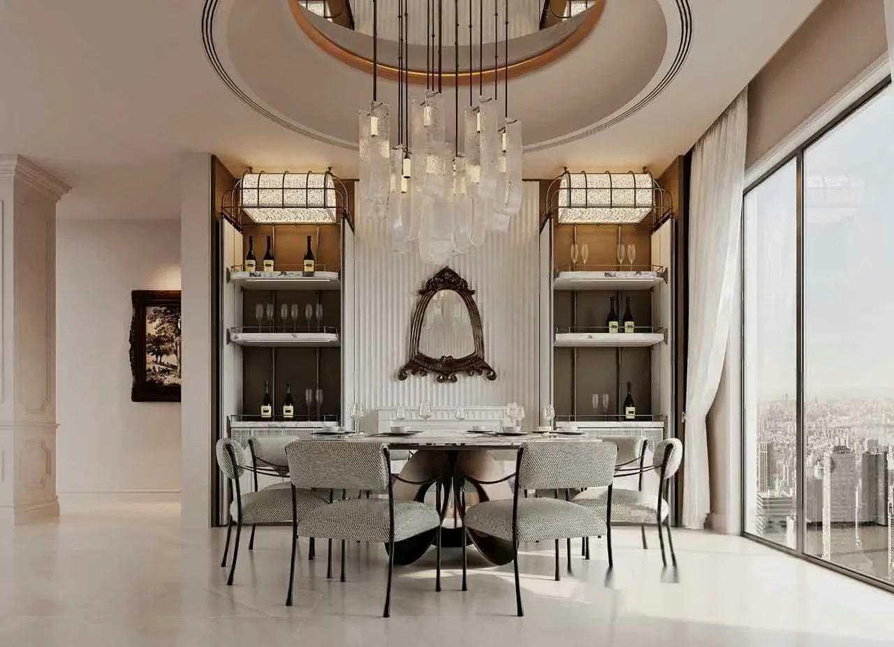 Modern Dining Room 3D Model – 17019 – CORONA Render