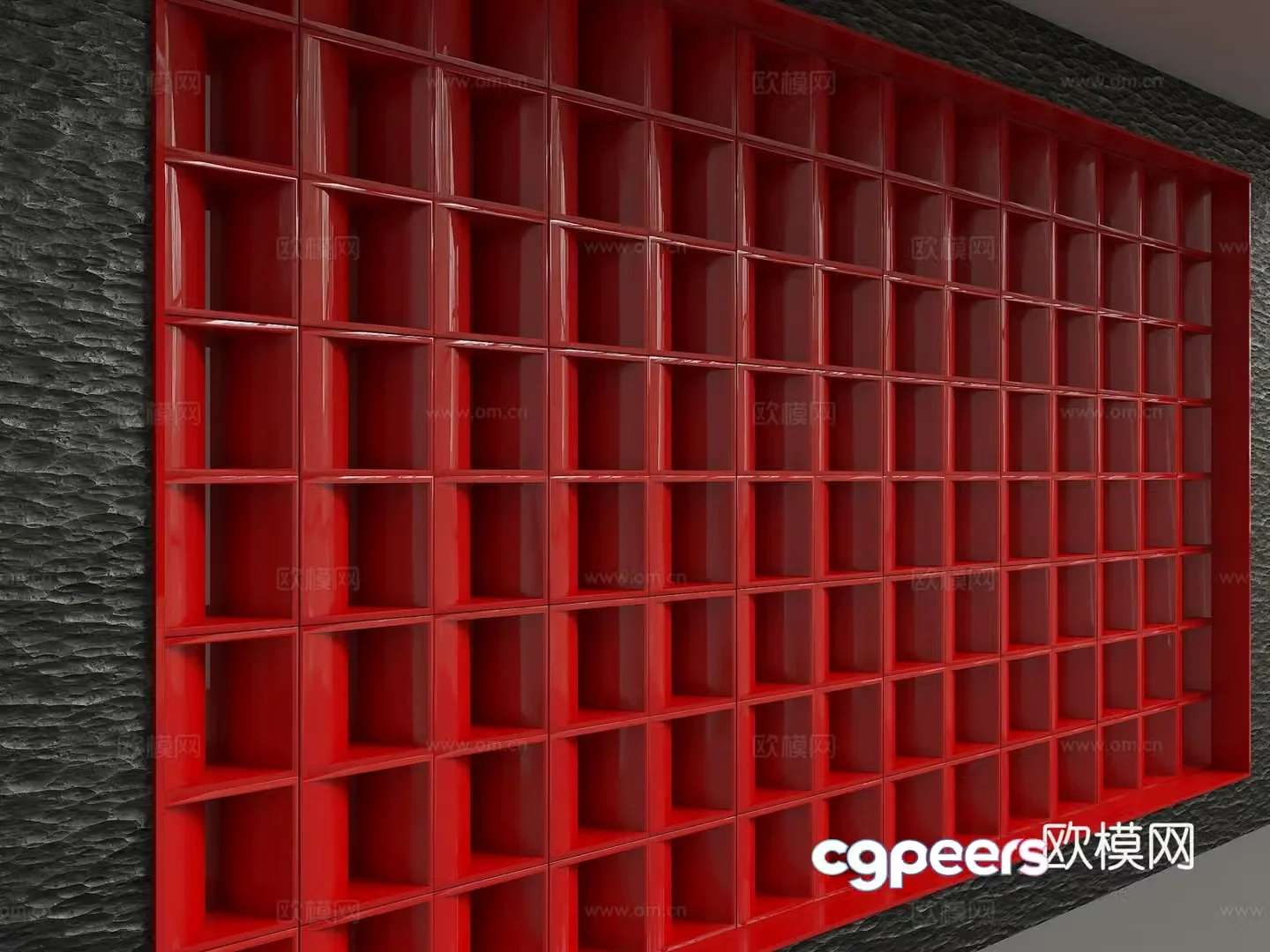 Modern background wall 3d model