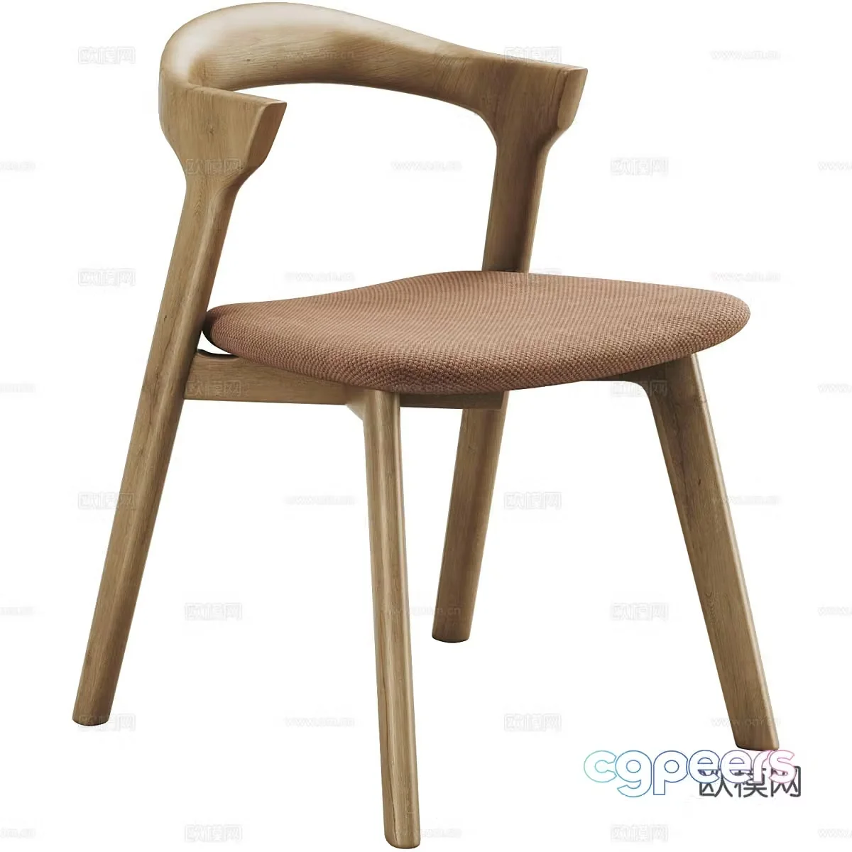 New Chinese wooden chair 3d model