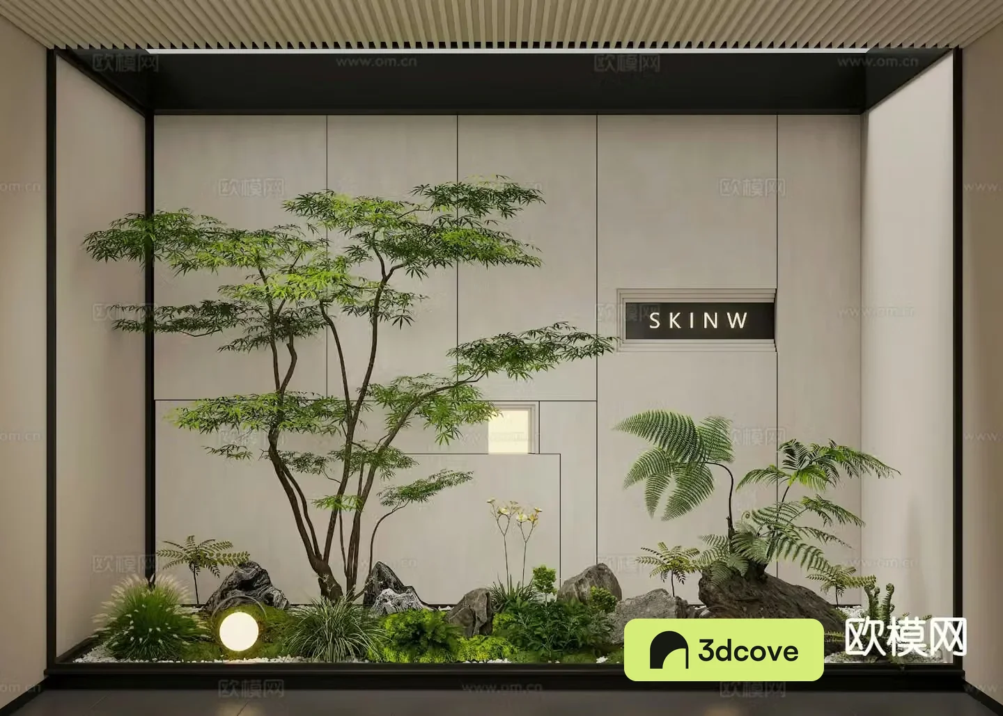 Interior landscape courtyard landscape