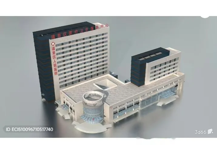 A 3D Rendering Of A Building 3D Model – 9630 – VRAY Render