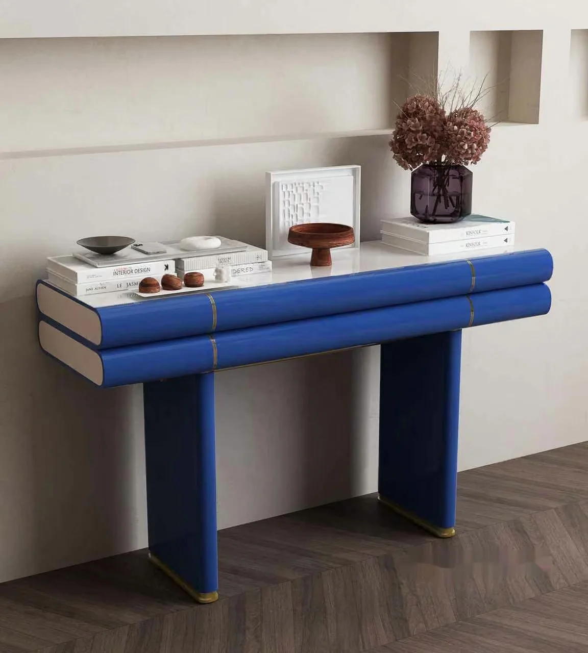 Blue Console Table 3D Model – 16229 – VRAY Render
