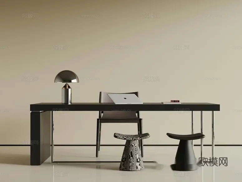 Modern Office Space 3D Model – 8039 – VRAY Render
