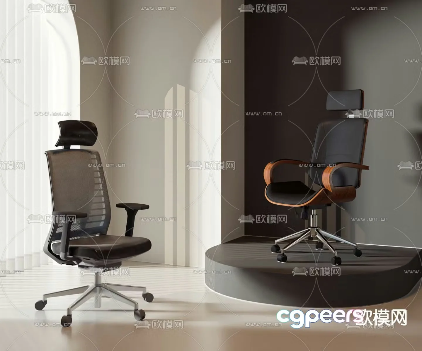 Office chair executive chair boss chair 3d model