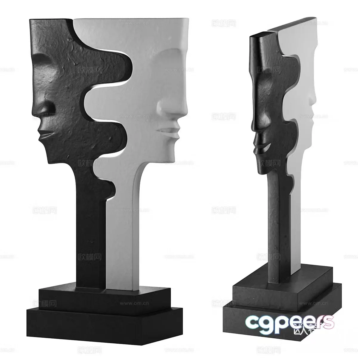 Modern art sculpture ornaments 3D model
