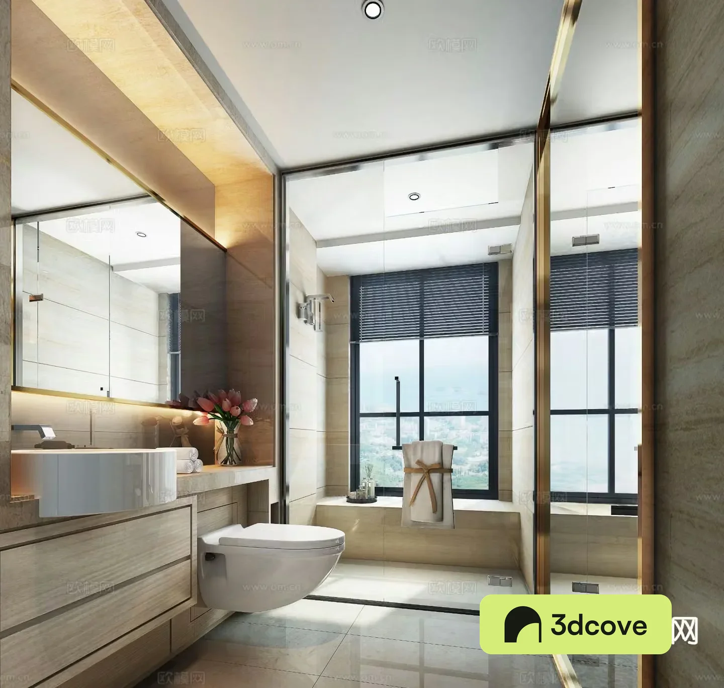 Light luxury bathroom