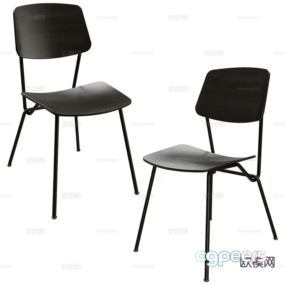 Prostoria Italian chair dining chair 3d model