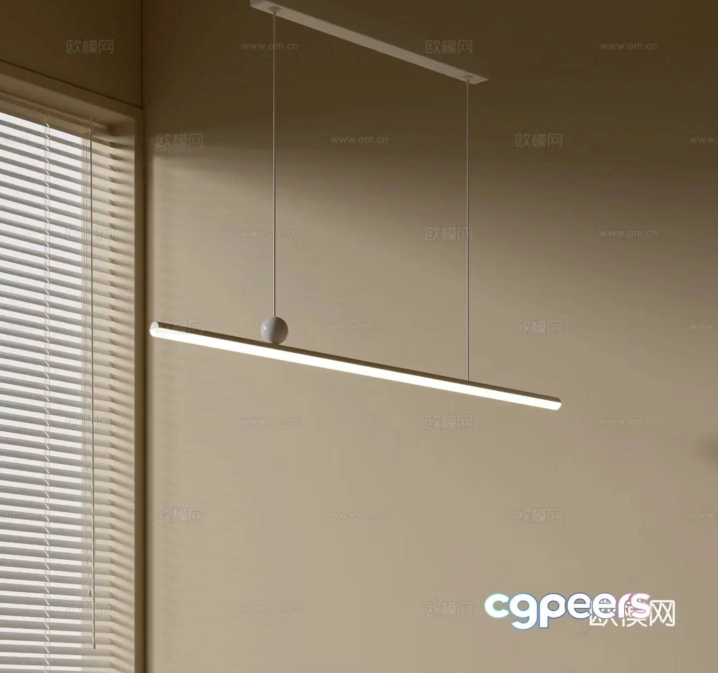 Modern simple chandeliers Nordic style chandeliers Mediterranean style chandeliers Study lamp combination Restaurant lamp 3D model