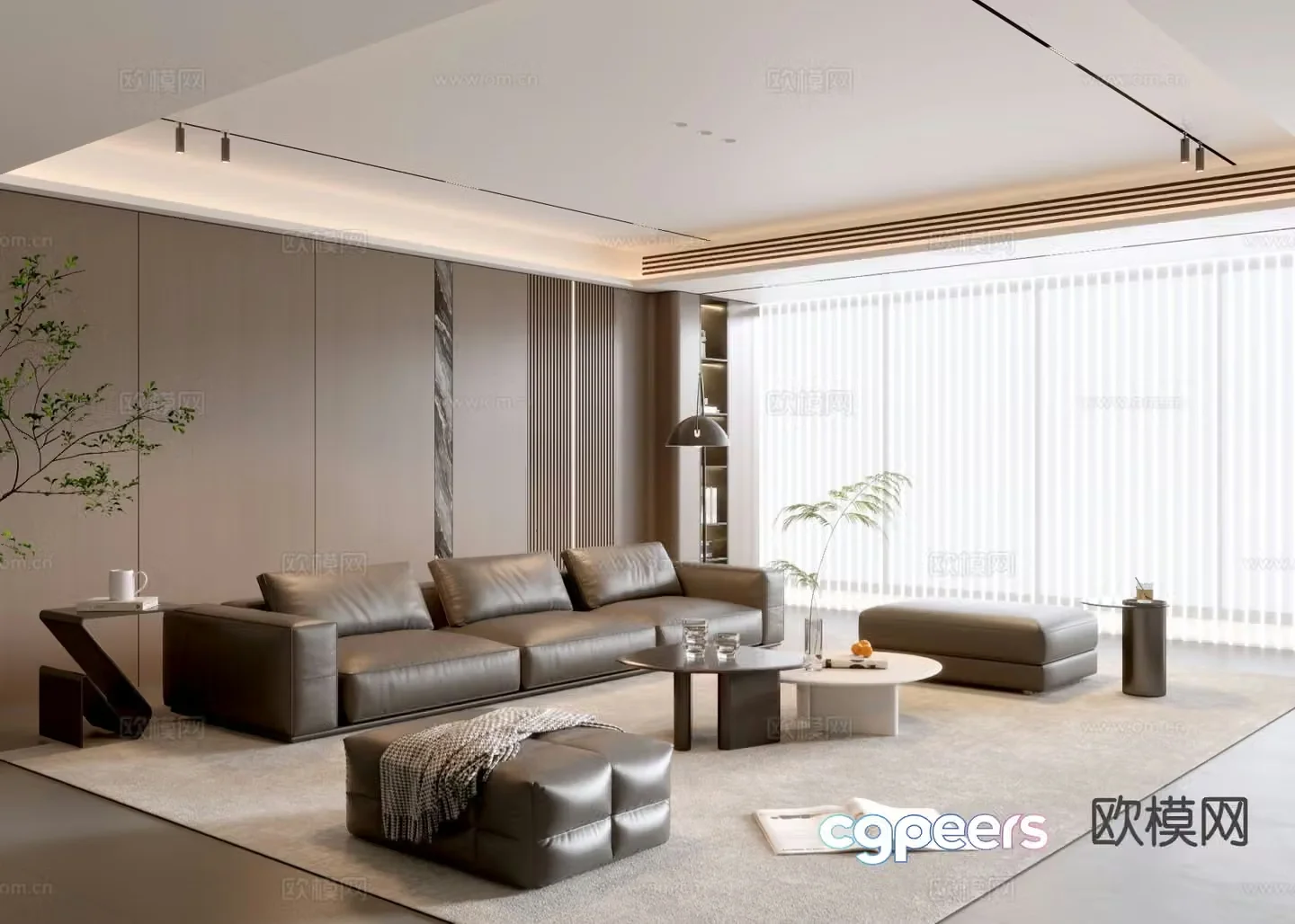 Italian living room 3d model