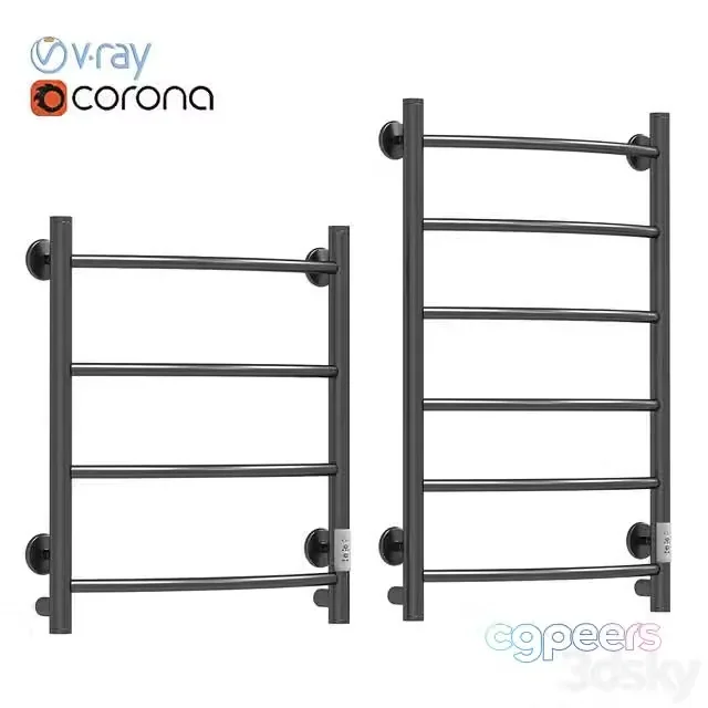 3ds Max Free – Electric towel warmer EWRIKA Safo PR1 80×50, black