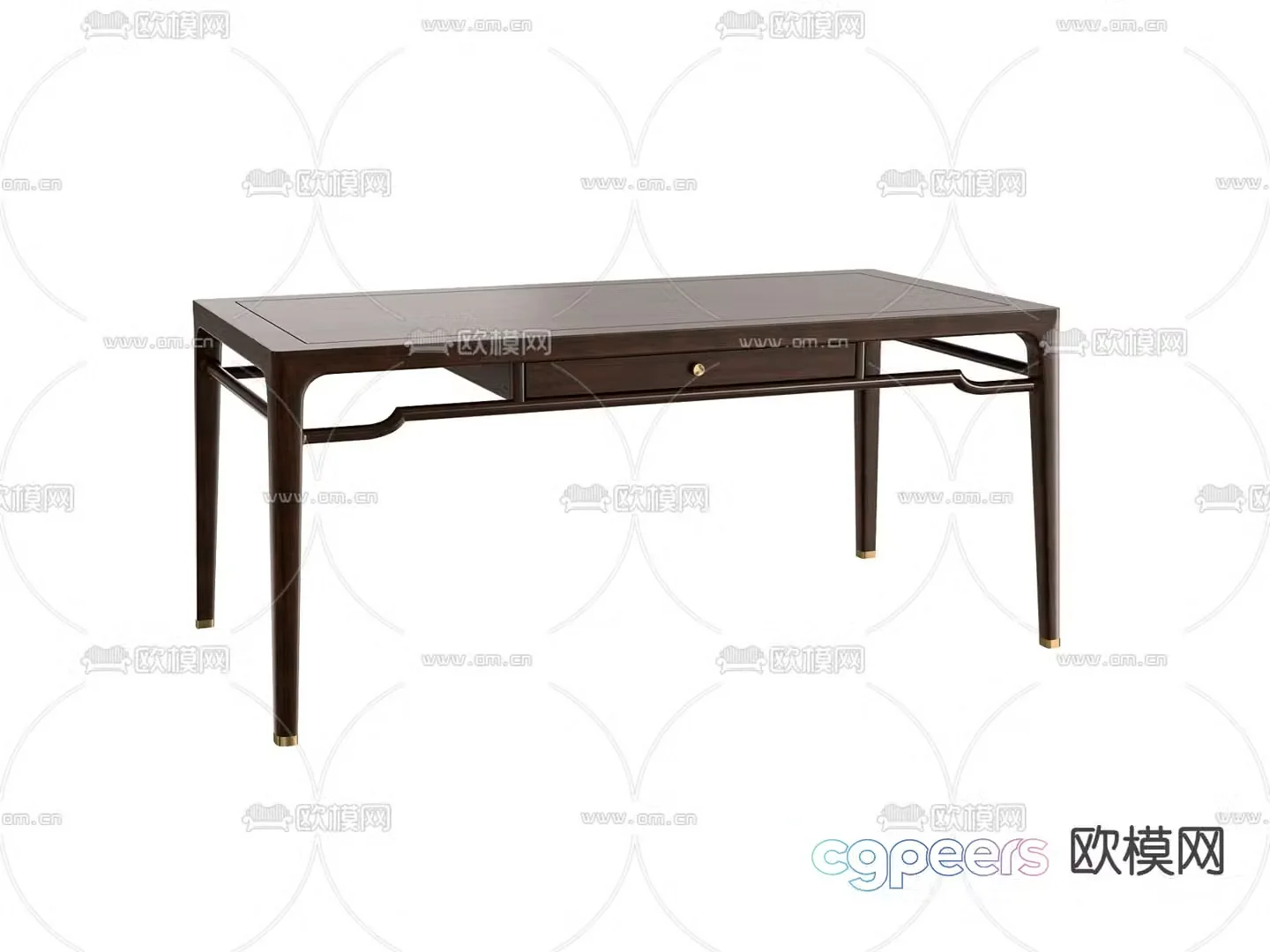 New Chinese desk desk 3D model