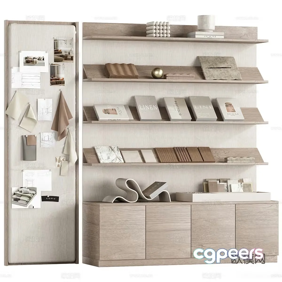 Decorative cabinet 3d model