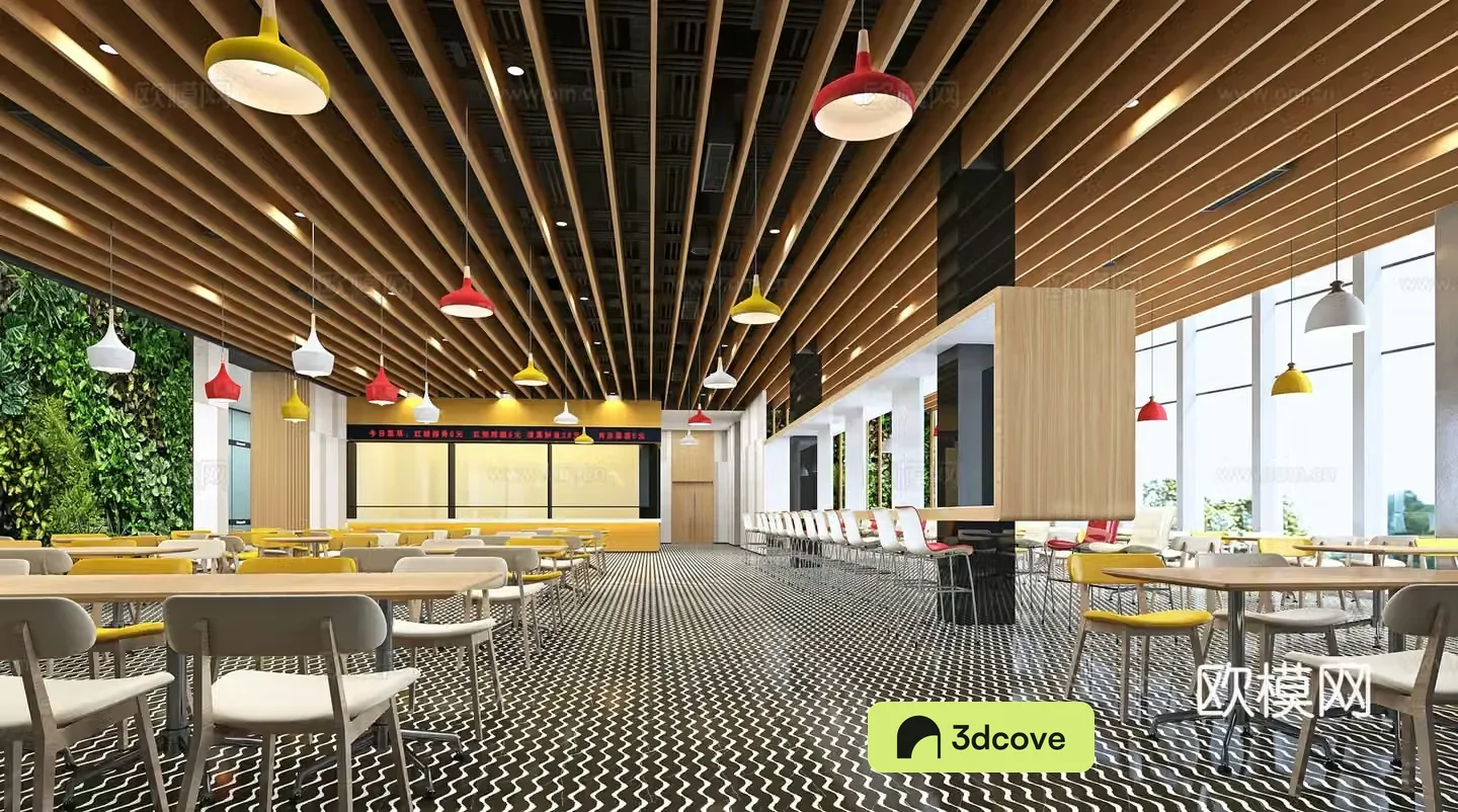 corporate restaurant company employee canteen catering space