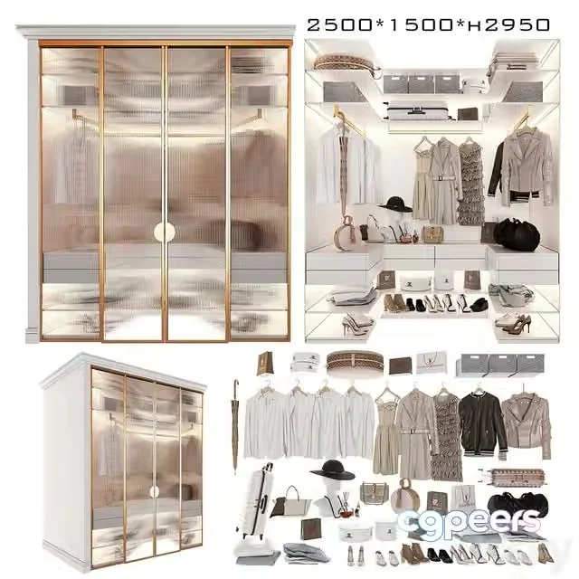 3ds Max Free – Wardrobe unit in the bedroom_2
