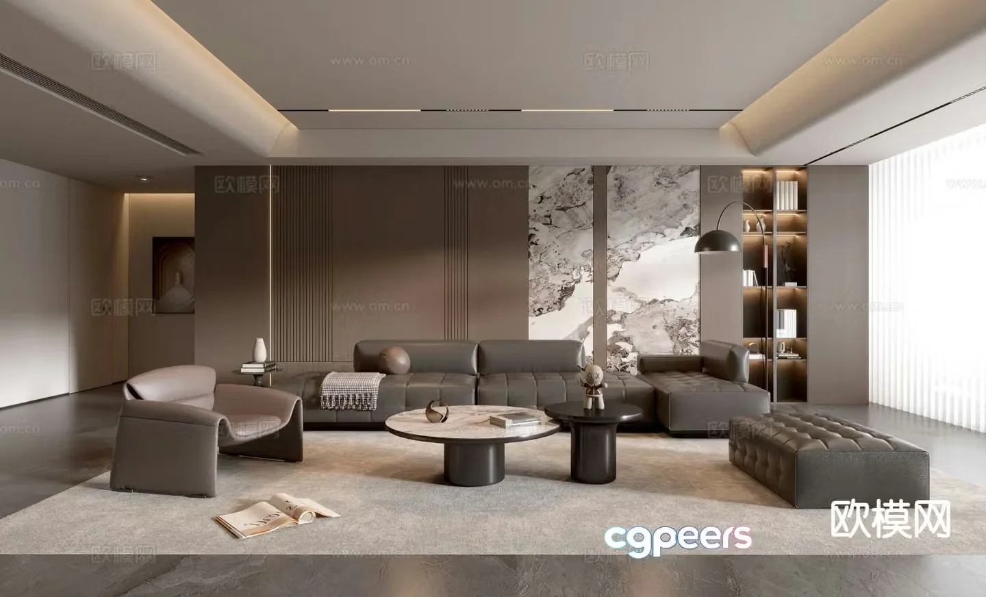 Italian living room 3d model