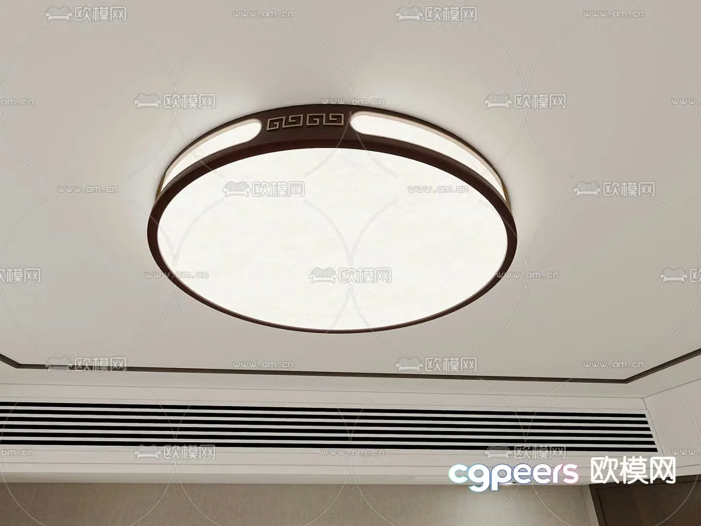 New Chinese style ceiling lamp bedroom lamp 3d model