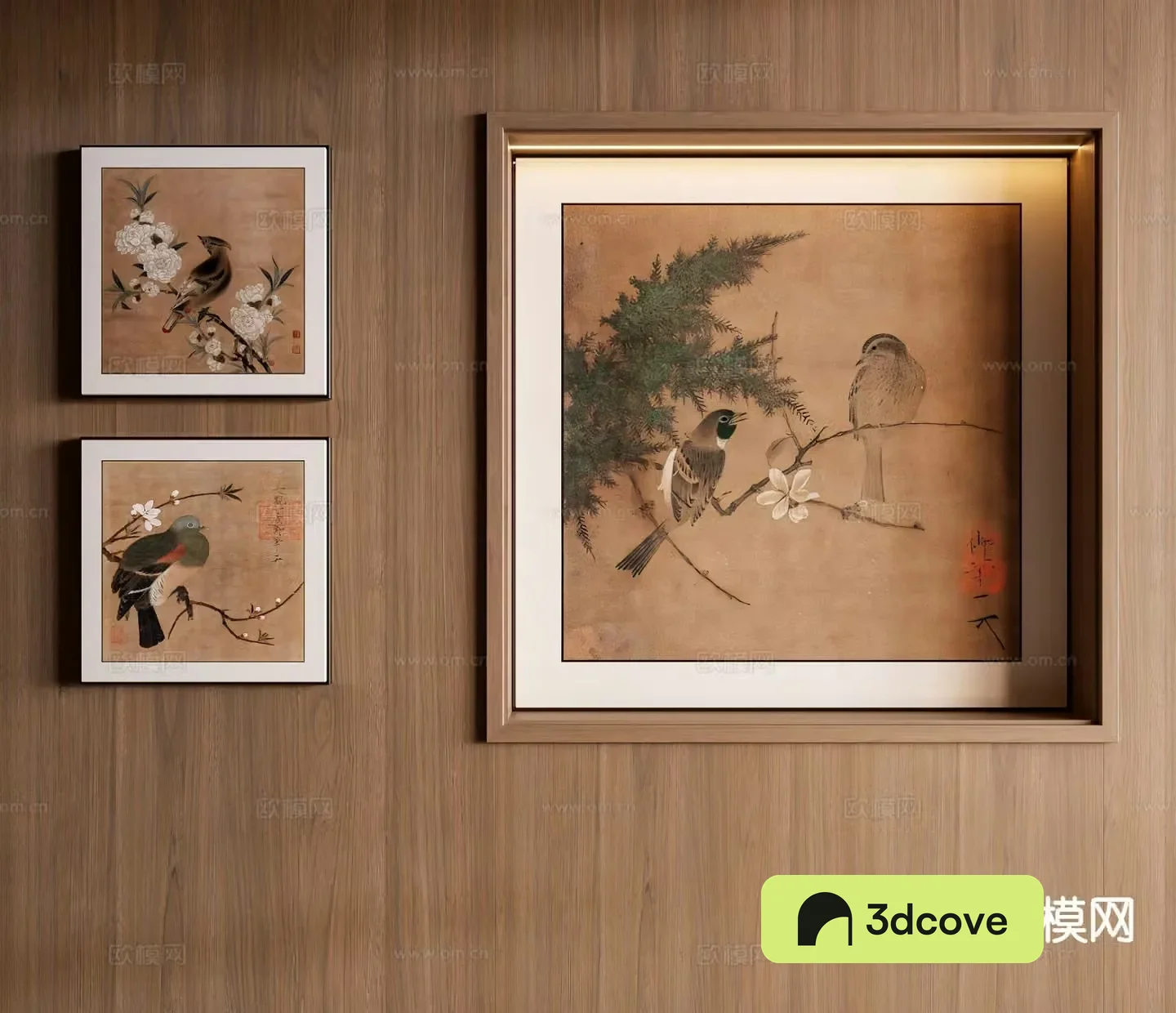 Chinese decorative painting flower and bird painting ancient painting