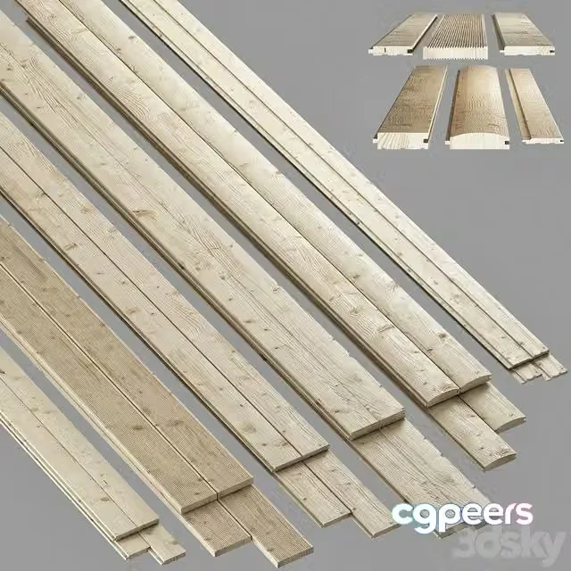3ds Max Free – house block, lining