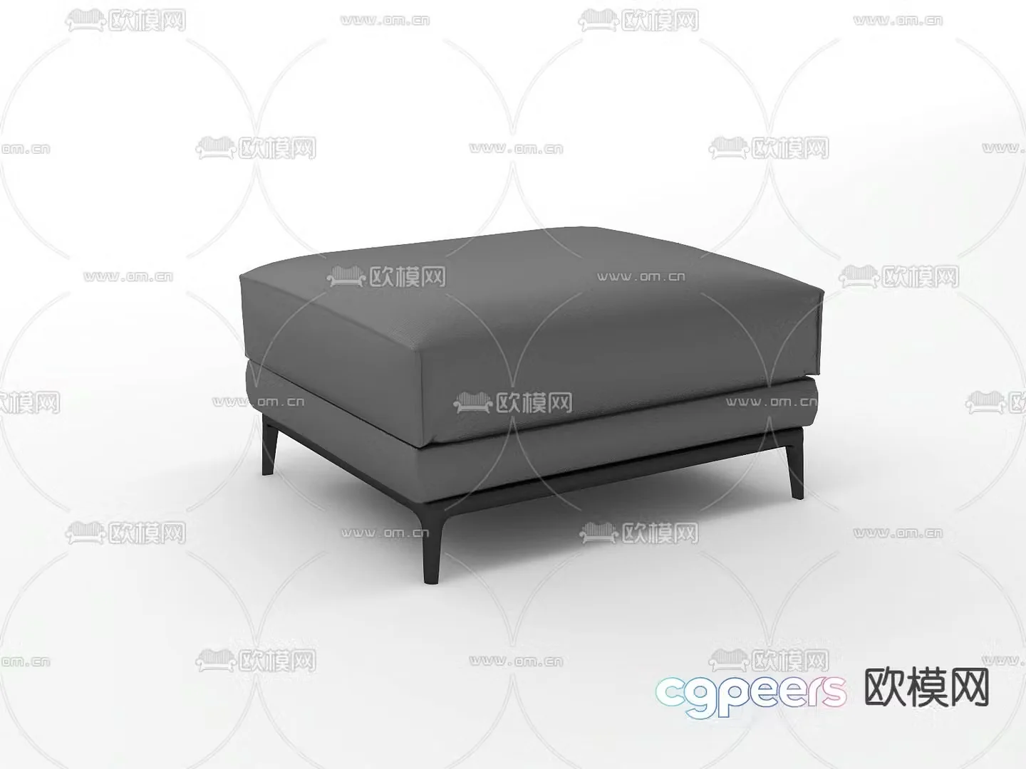 Footstep sofa stool 3d model