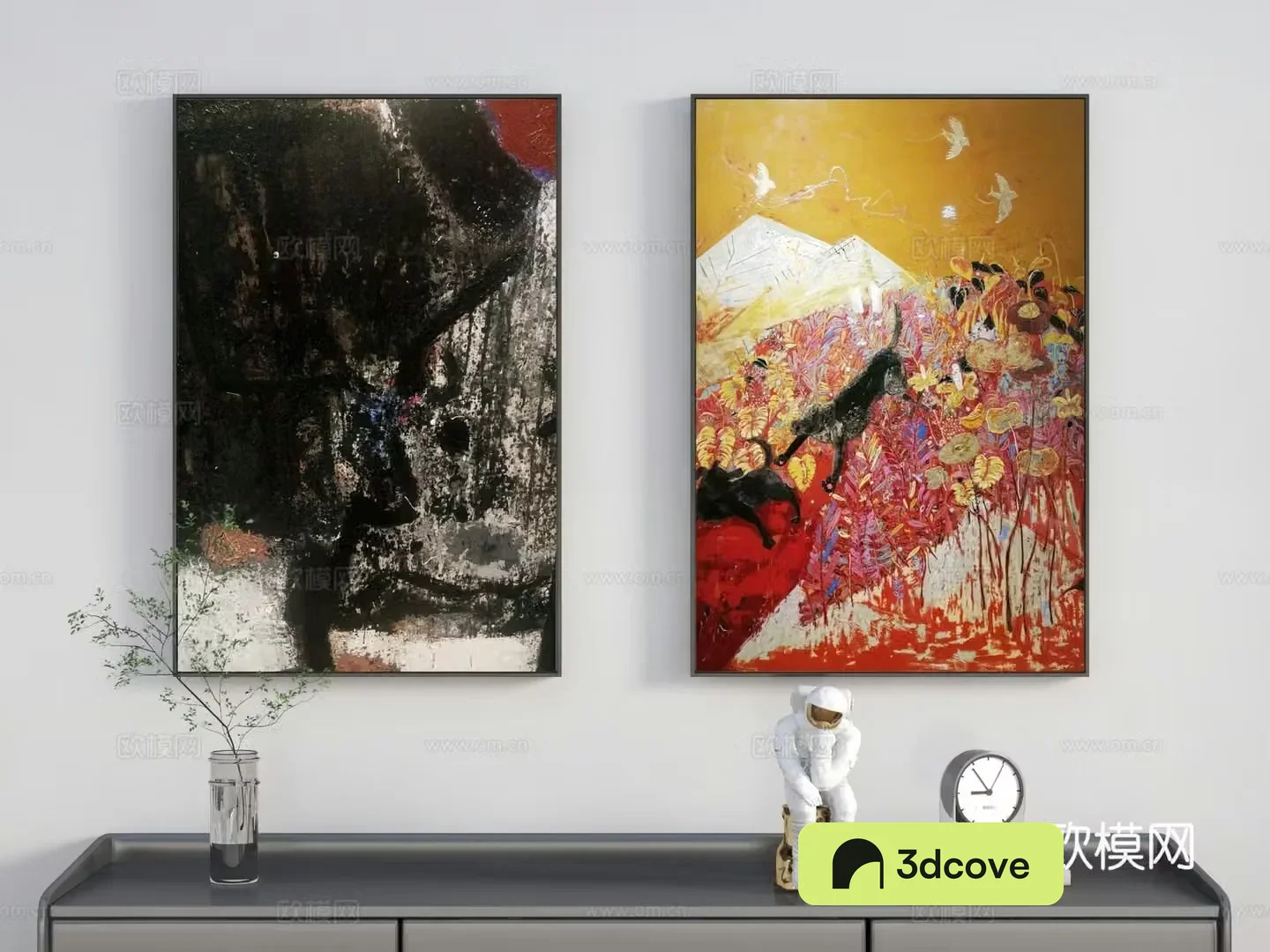 Modern decorative hanging painting