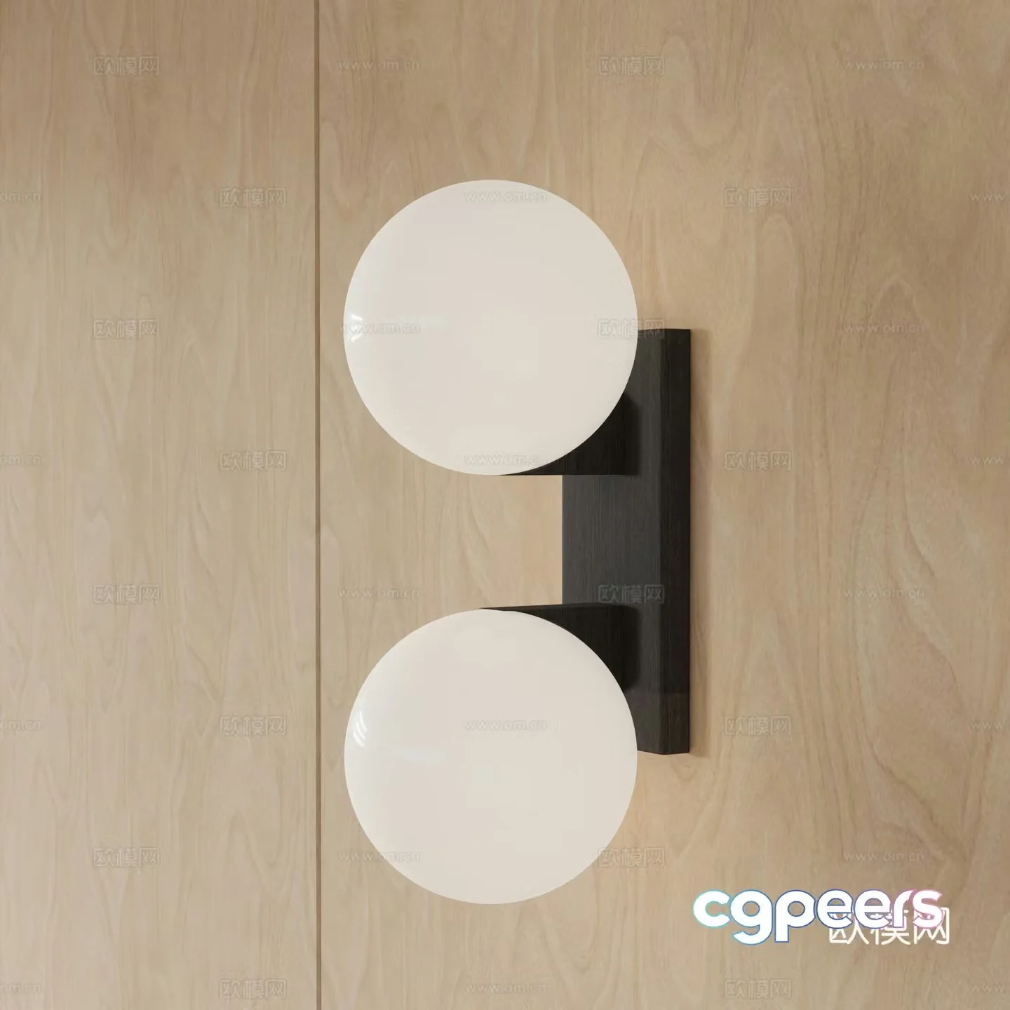Modern wall lamp spherical wall lamp 3d model