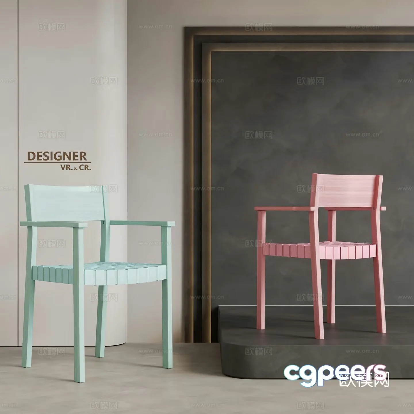 Modern chair single chair 3d model